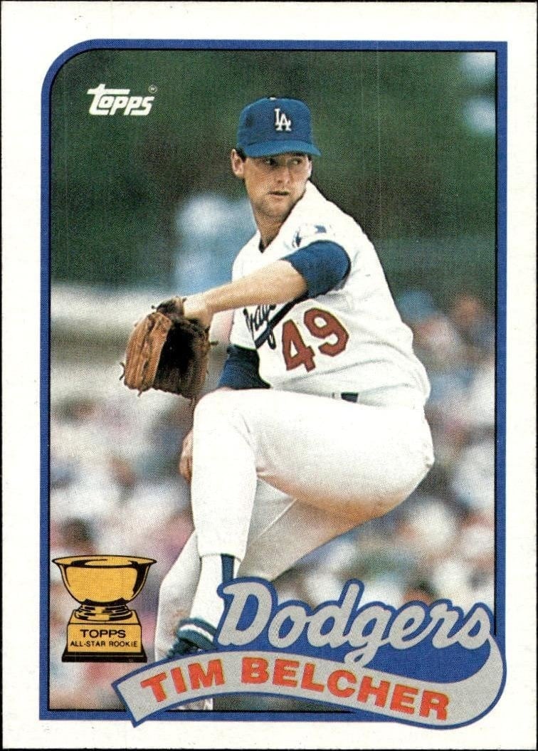 Tim Belcher 1989 Topps #456 Baseball Trading Card - Front 1989 Topps Tim Belcher #456 baseball trading card front