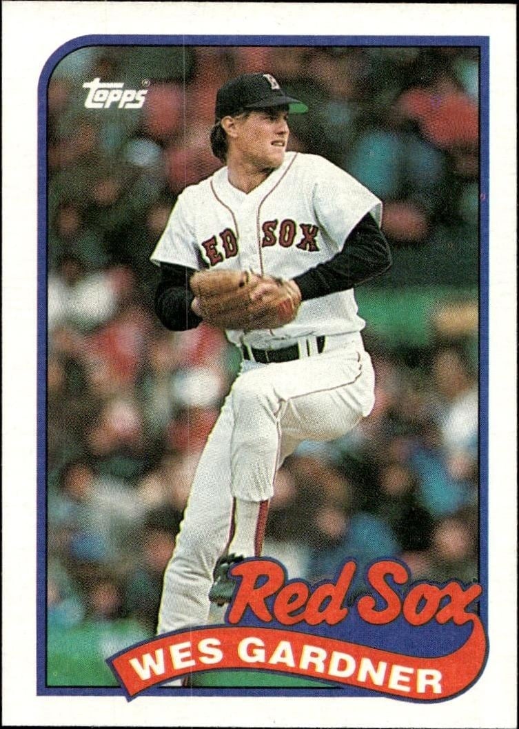 Wes Gardner 1989 Topps #526 Baseball Trading Card - Front 1989 Topps Wes Gardner #526 baseball trading card front