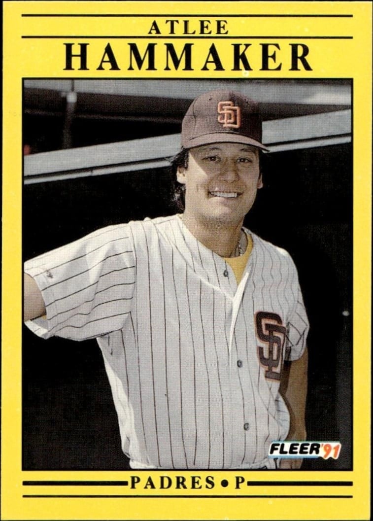 Atlee Hammaker 1991 Fleer #530 Baseball Trading Card - Front 1991 Fleer Atlee Hammaker #530 baseball trading card front