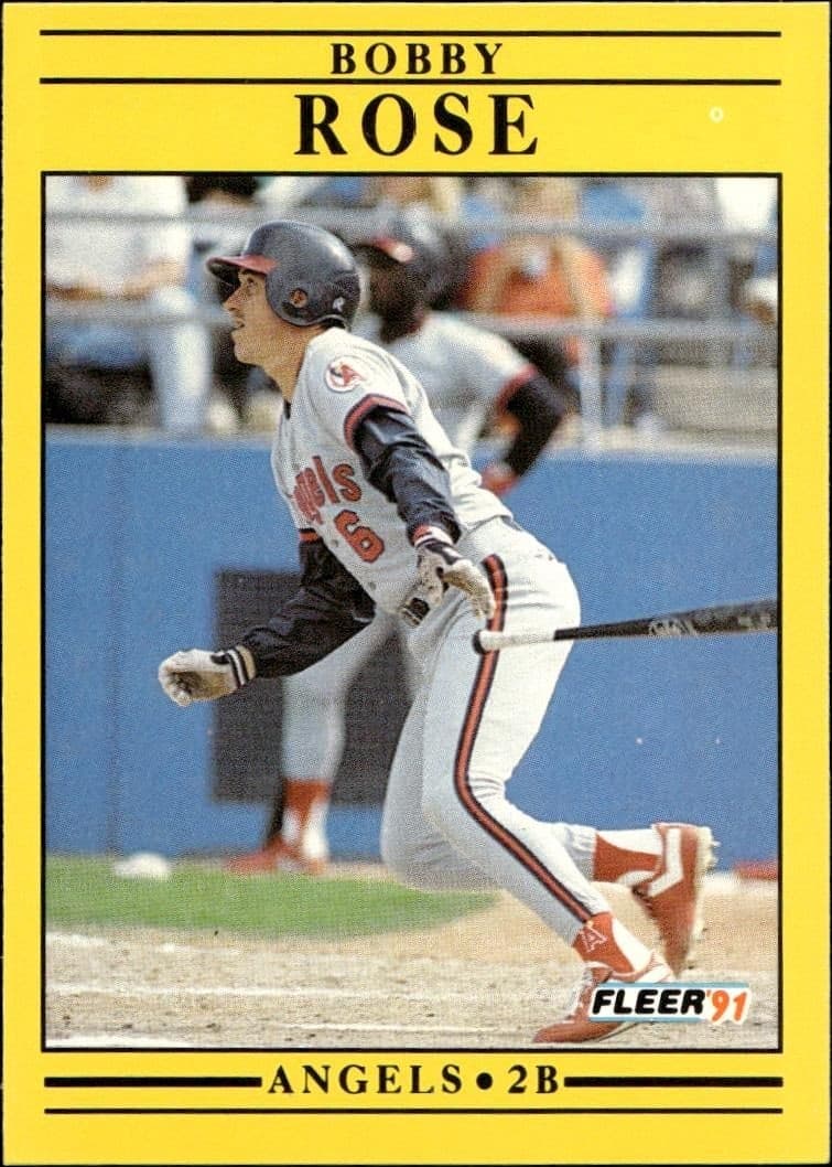 1991 fleer Bobby Rose