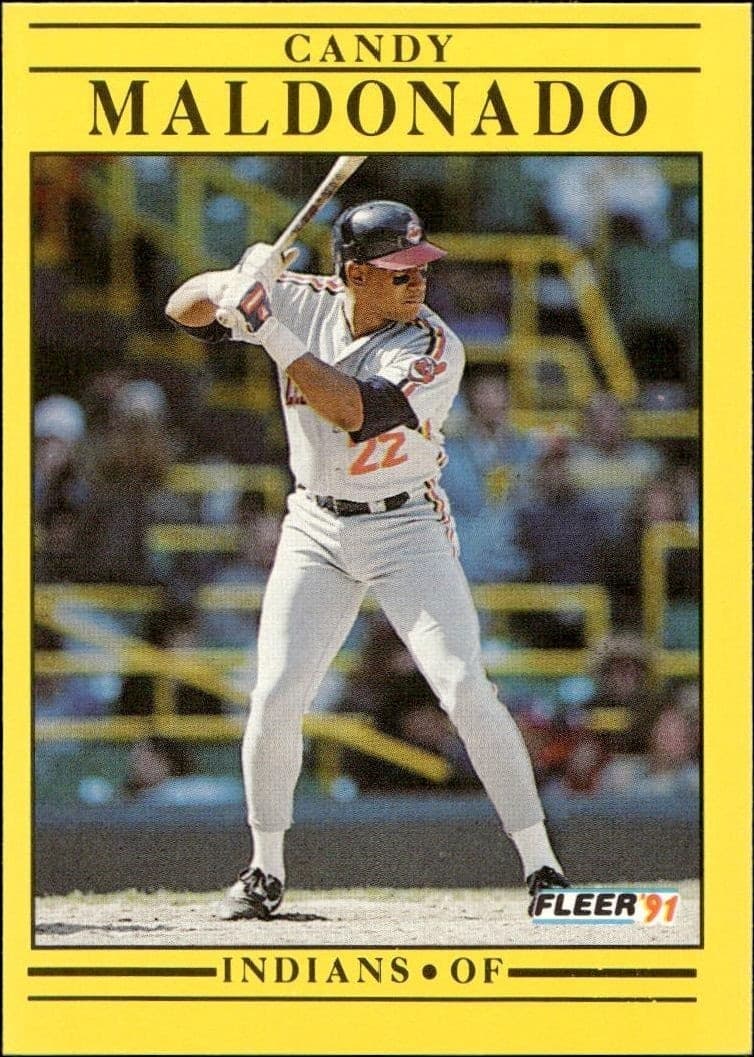 1991 Fleer Candy Maldonado #373 trading card