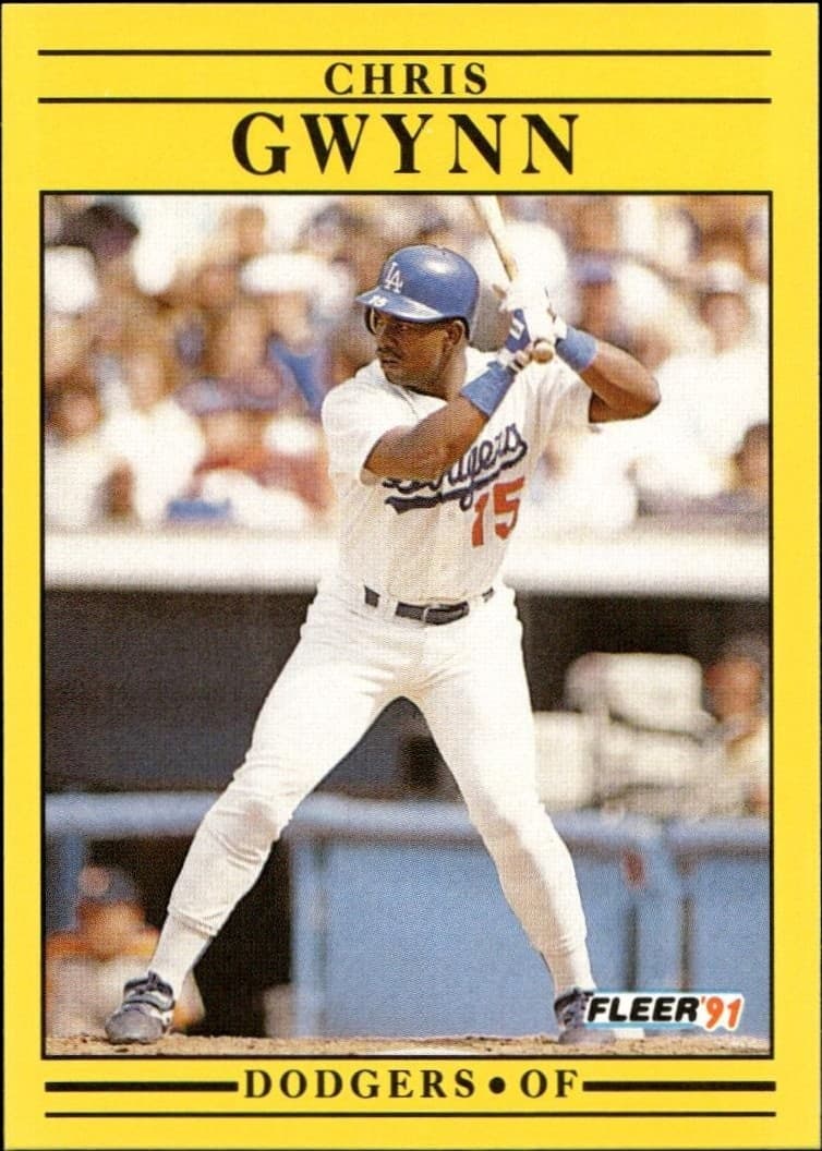 1991 Fleer Chris Gwynn #202 trading card