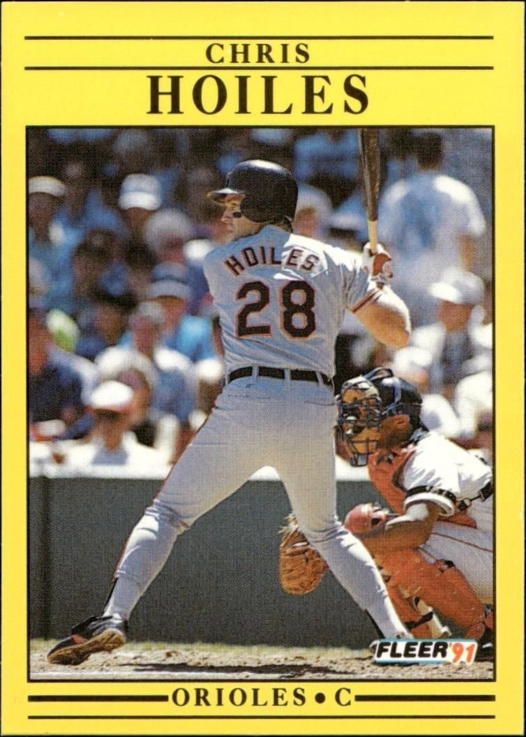 1991 Fleer Chris Hoiles #476 trading card