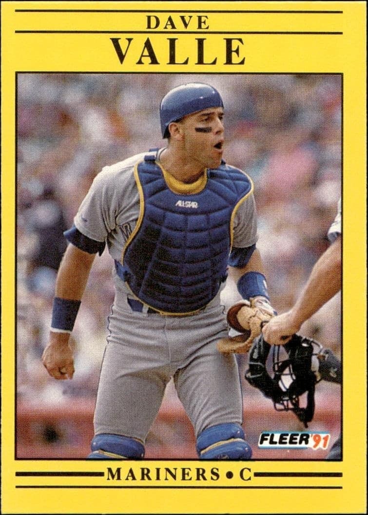 1991 Fleer Dave Valle #463 trading card