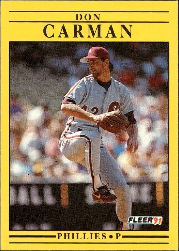 1991 Fleer Don Carman #390 trading card