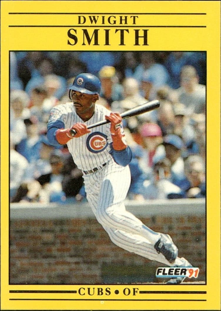 1991 Fleer Dwight Smith #432 trading card