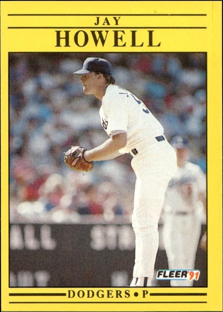 Jay Howell 1991 Fleer #209 Baseball Trading Card - Front 1991 Fleer Jay Howell #209 baseball trading card front