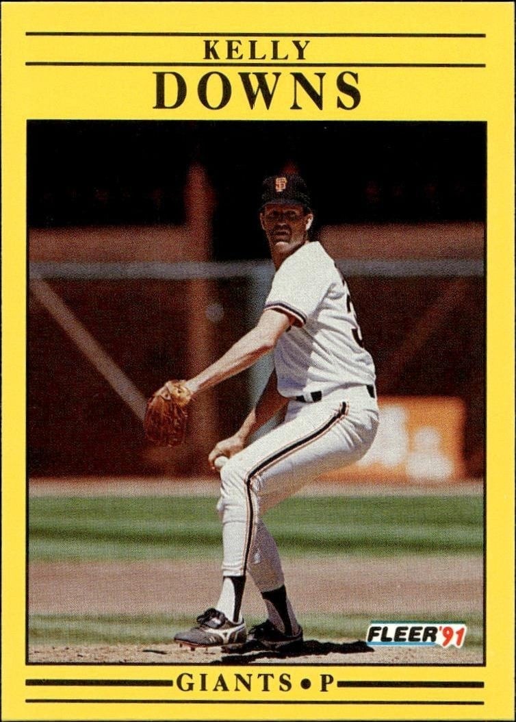 1991 Fleer Kelly Downs #261 trading card
