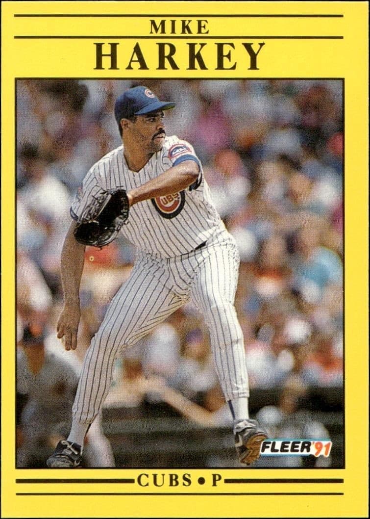 1991 fleer Mike Harkey