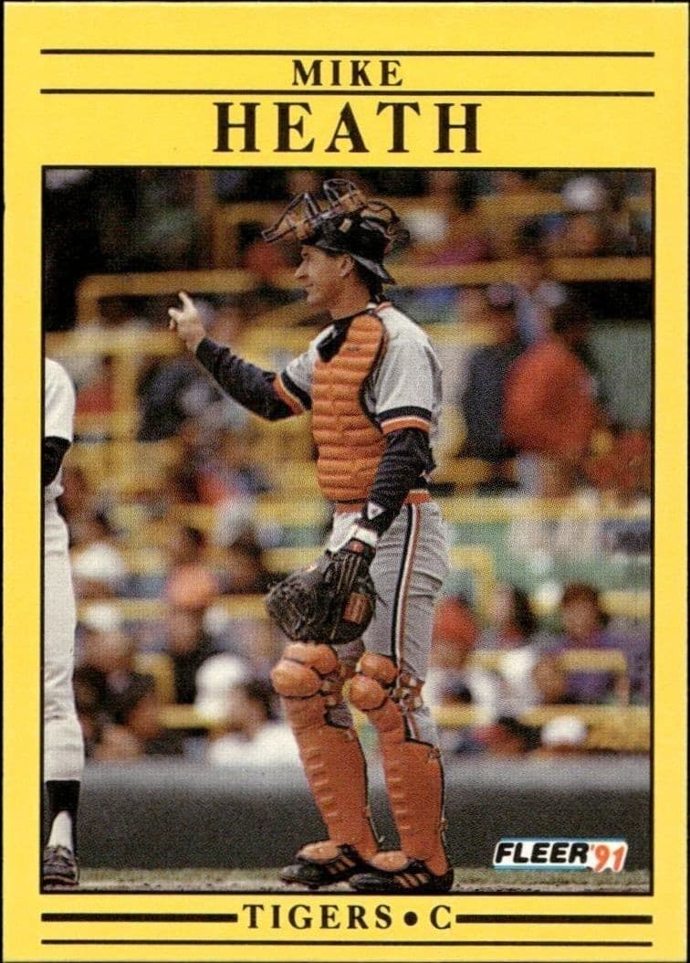 1991 Fleer Mike Heath #339 trading card