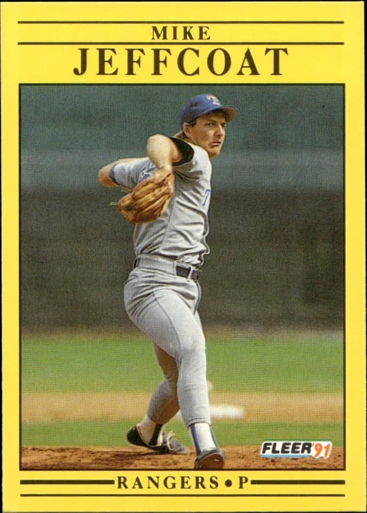 1991 fleer Mike Jeffcoat