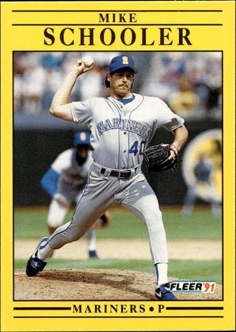 1991 Fleer Mike Schooler #461 trading card