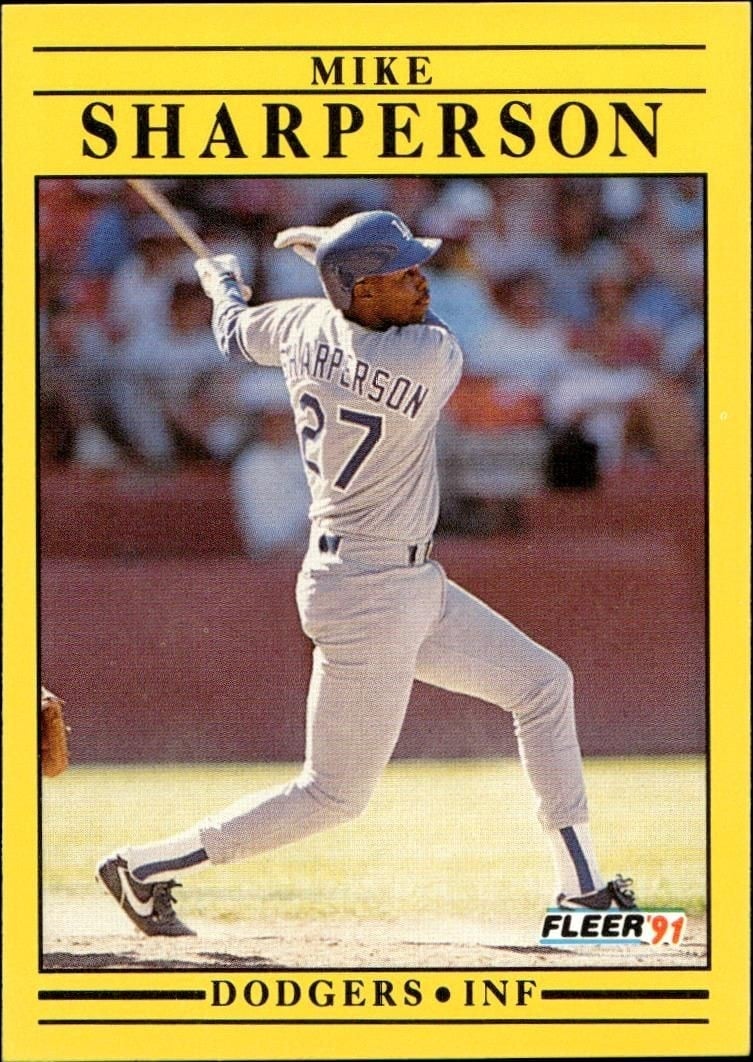 1991 Fleer Mike Sharperson #221 trading card