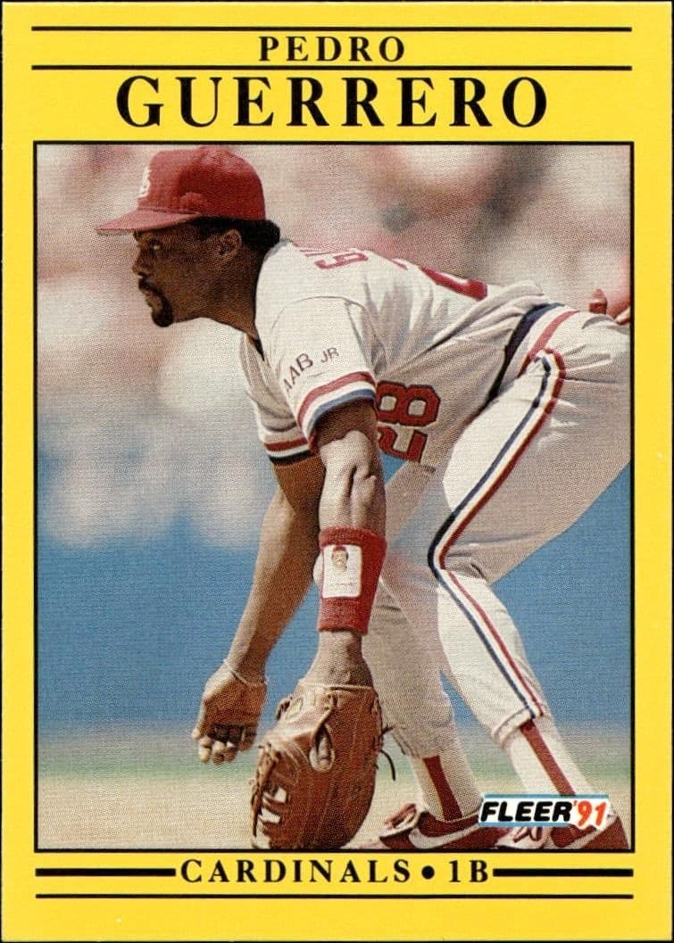 1991 Fleer Pedro Guerrero #634 trading card