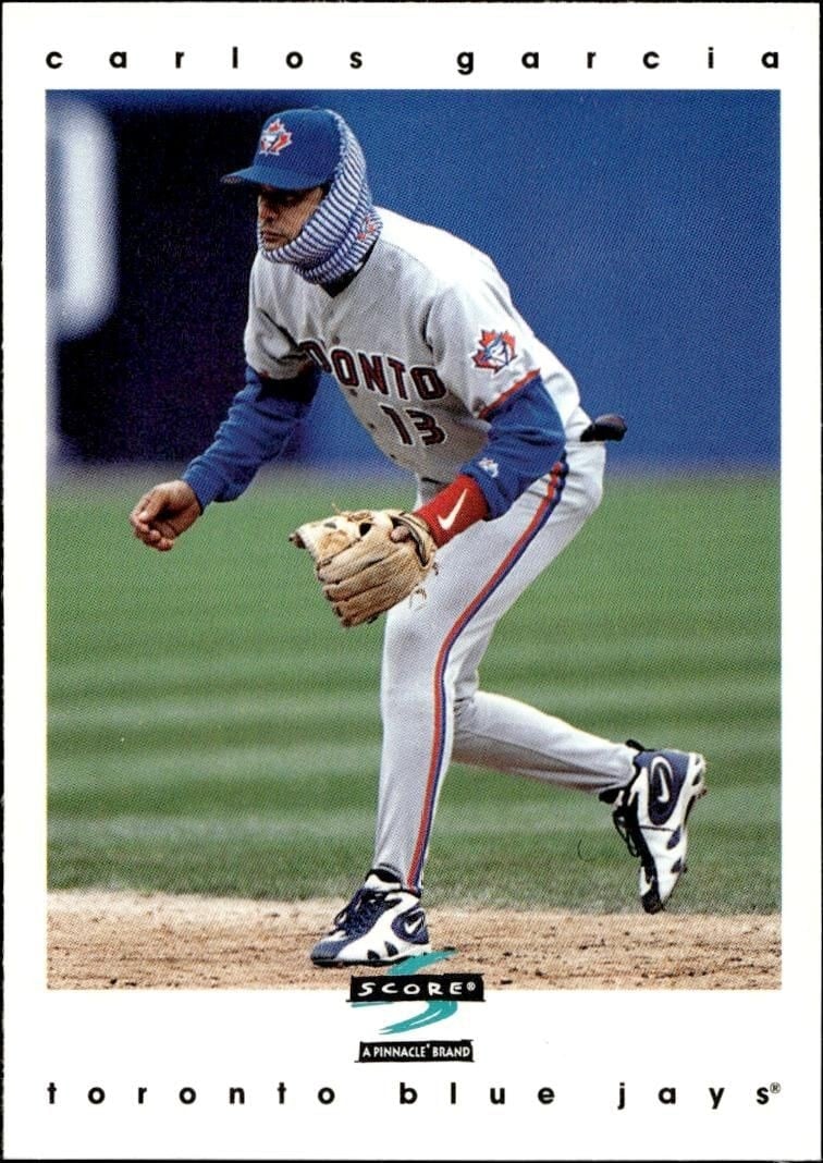 Carlos Garcia 1997 Pinnacle Score #353 Baseball Trading Card - Front 1997 Pinnacle Score Carlos Garcia #353 baseball trading card front