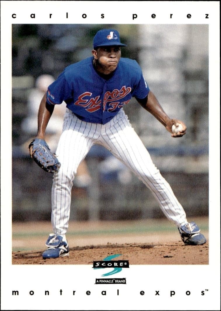1997 Pinnacle Score Carlos Perez #HR381 trading card