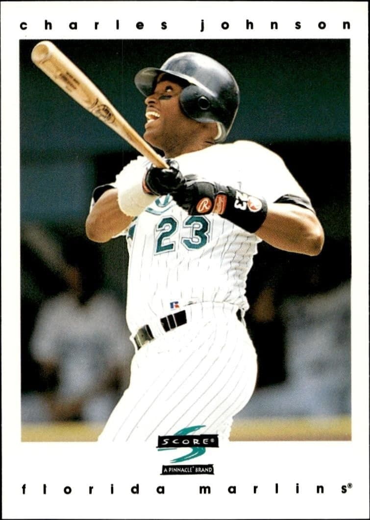1997 Pinnacle Score Charles Johnson #294 trading card