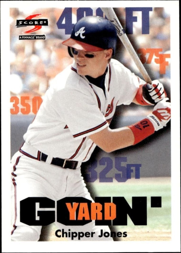 1997 Pinnacle Score Chipper Jones #HR509 trading card