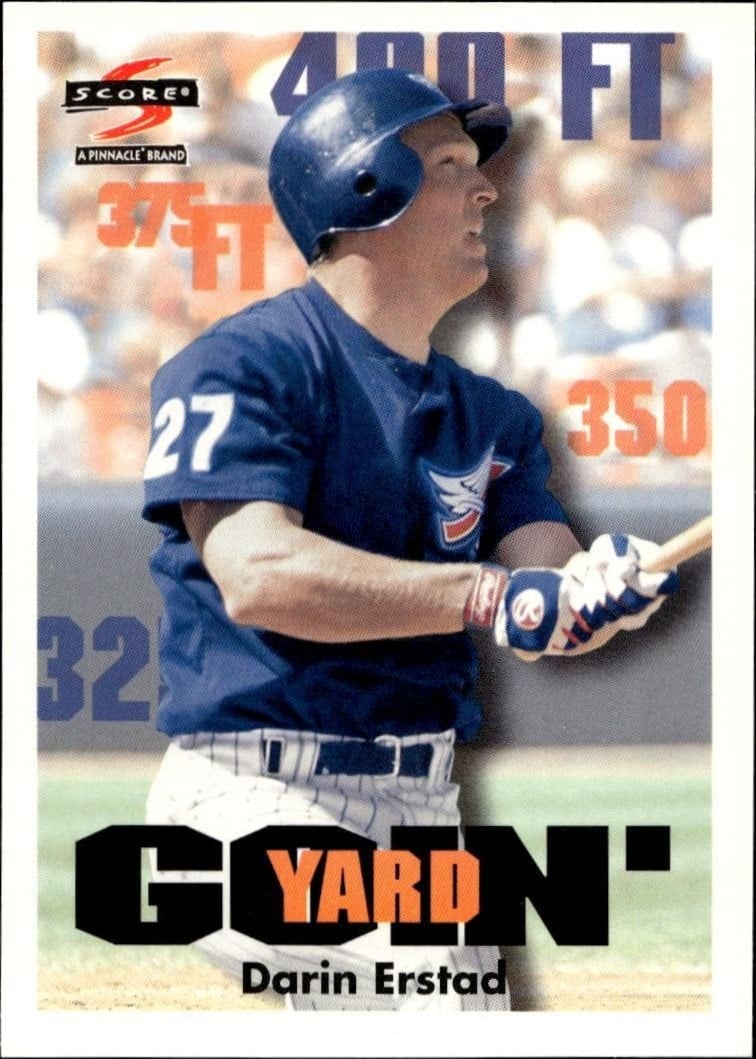 Darin Erstad 1997 Pinnacle Score #506 Baseball Trading Card - Front 1997 Pinnacle Score Darin Erstad #506 baseball trading card front