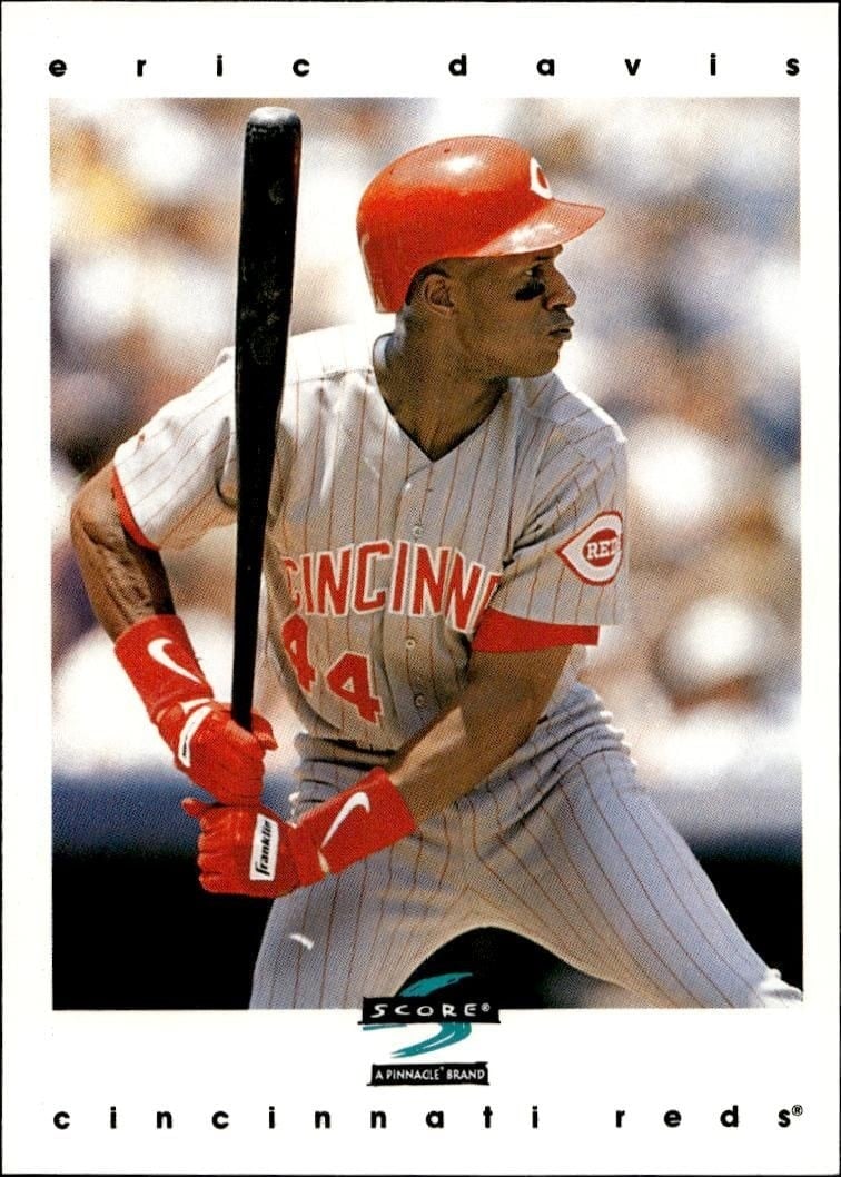 Eric Davis 1997 Pinnacle Score #280 Baseball Trading Card - Front 1997 Pinnacle Score Eric Davis #280 baseball trading card front