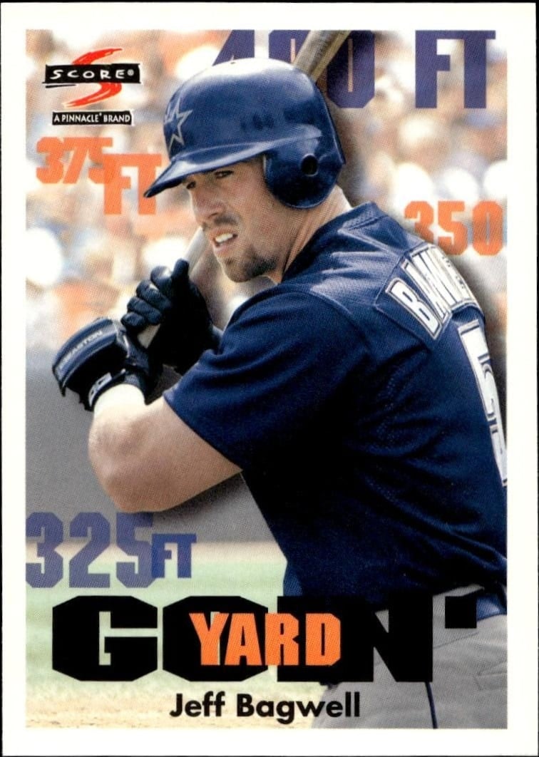 Jeff Bagwell 1997 Pinnacle Score #502 Baseball Trading Card - Front 1997 Pinnacle Score Jeff Bagwell #502 baseball trading card front