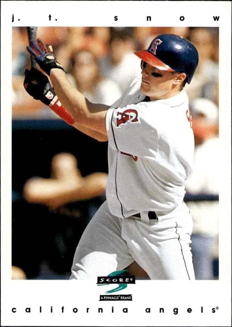 1997 Pinnacle Score J.T. Snow #304 trading card