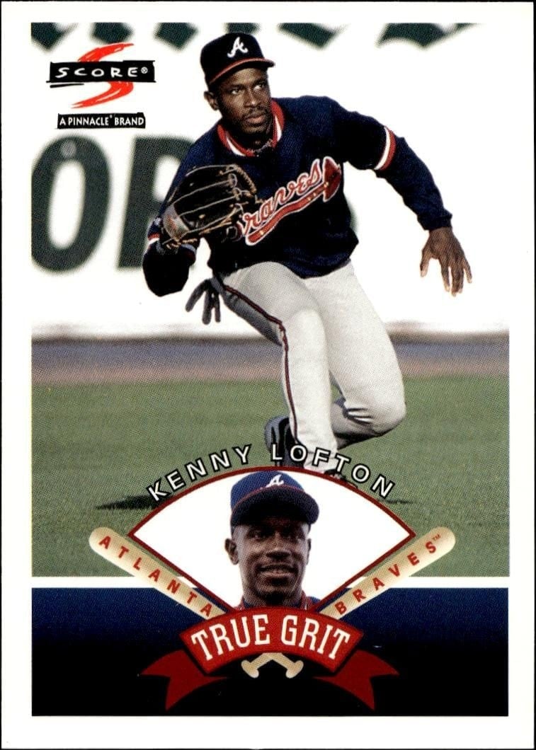 Kenny Lofton 1997 Pinnacle Score #HR540 Baseball Trading Card - Front 1997 Pinnacle Score Kenny Lofton #HR540 baseball trading card front