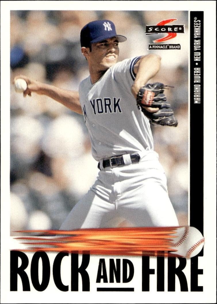 Mariano Rivera 1997 Pinnacle Score #527 Baseball Trading Card - Front 1997 Pinnacle Score Mariano Rivera #527 baseball trading card front