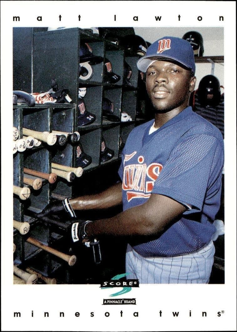 1997 Pinnacle Score Matt Lawton #394 trading card