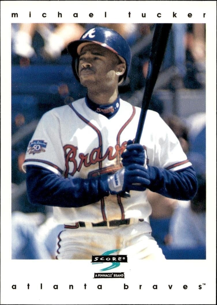 Michael Tucker 1997 Pinnacle Score #468 Baseball Trading Card - Front 1997 Pinnacle Score Michael Tucker #468 baseball trading card front