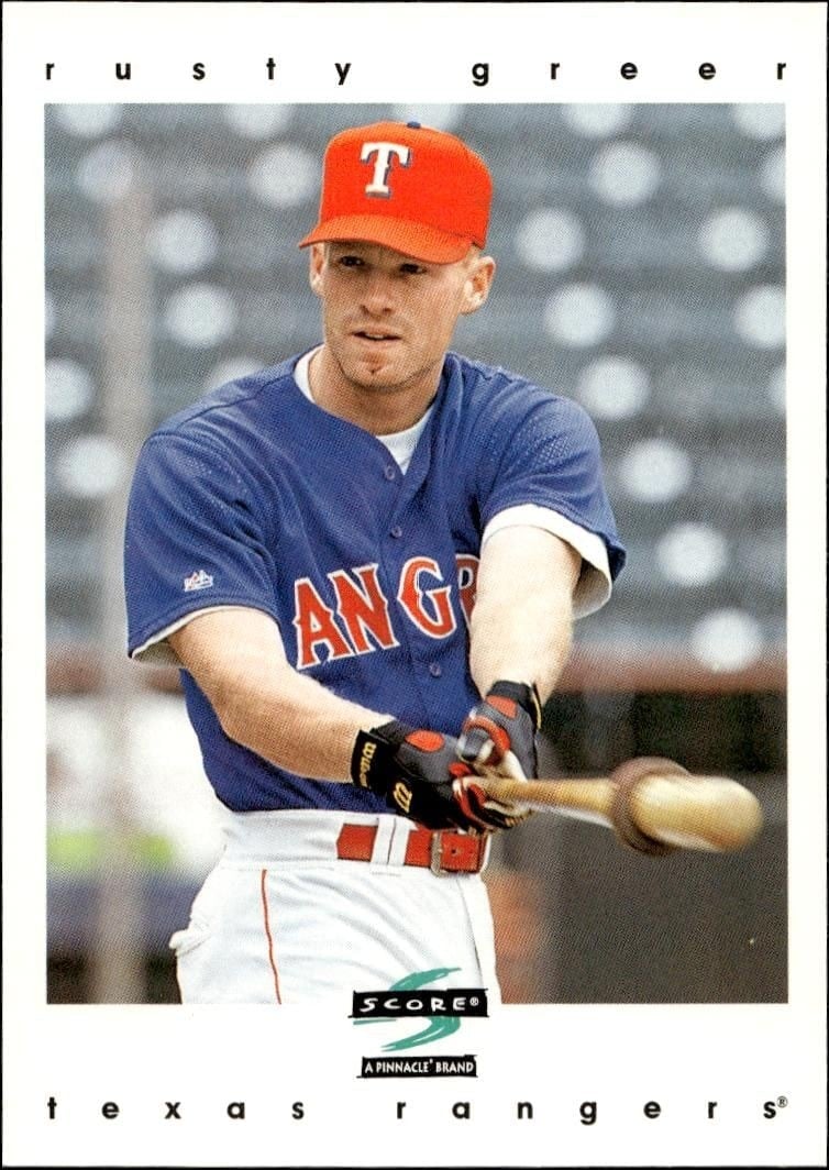 1997 Pinnacle Score Rusty Greer #4 trading card