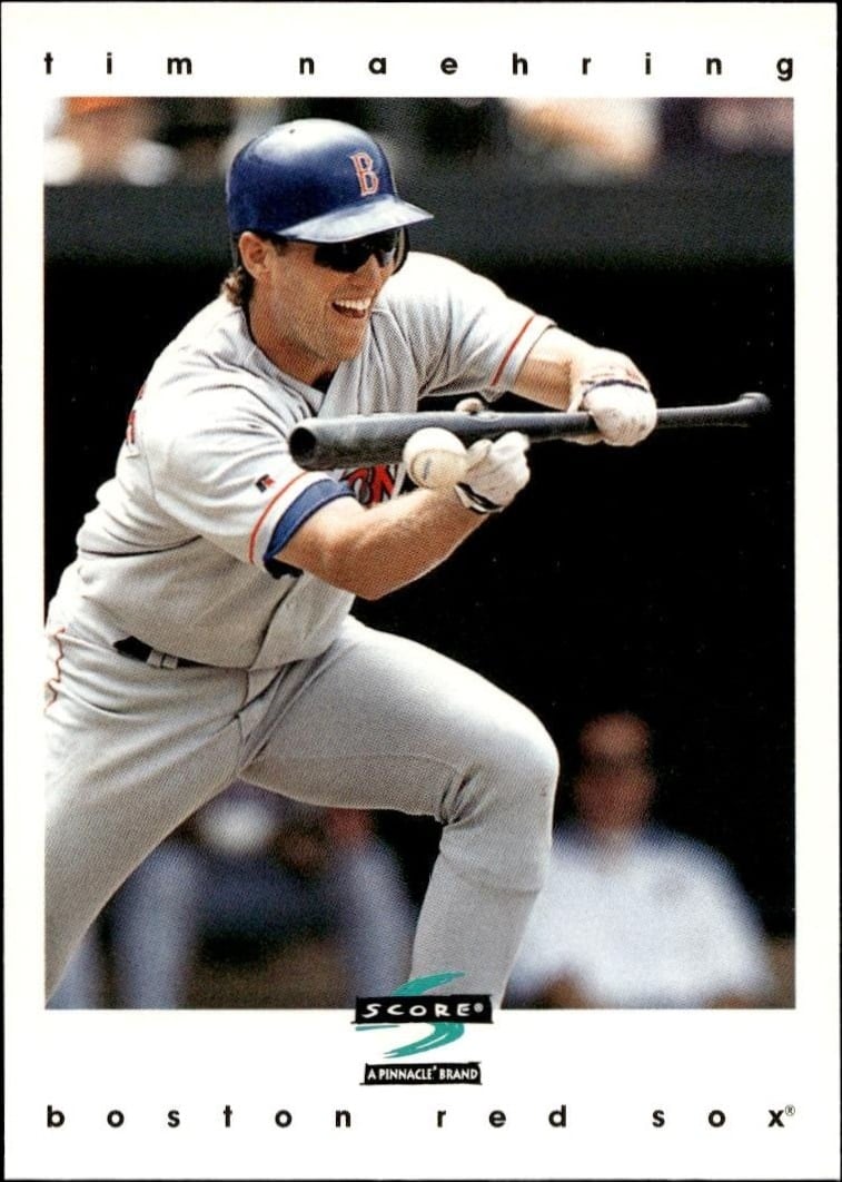 Tim Naehring 1997 Pinnacle Score #196 Baseball Trading Card - Front 1997 Pinnacle Score Tim Naehring #196 baseball trading card front