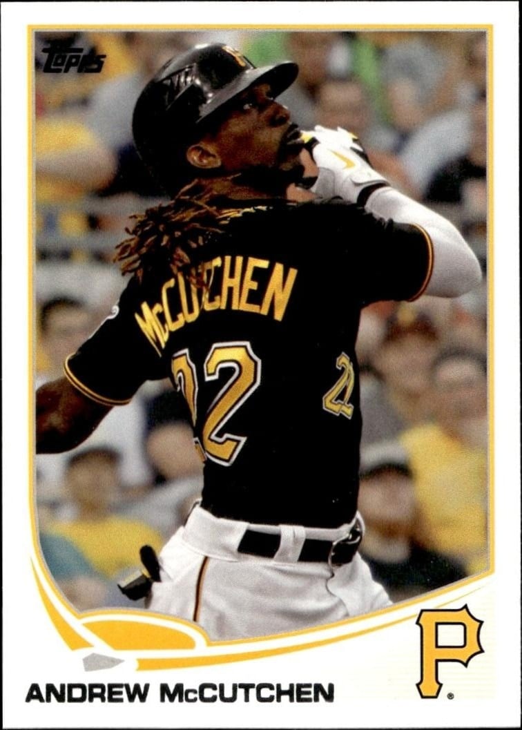 Andrew McCutchen 2013 Topps #122 Baseball Trading Card - Front 2013 Topps Andrew McCutchen #122 baseball trading card front