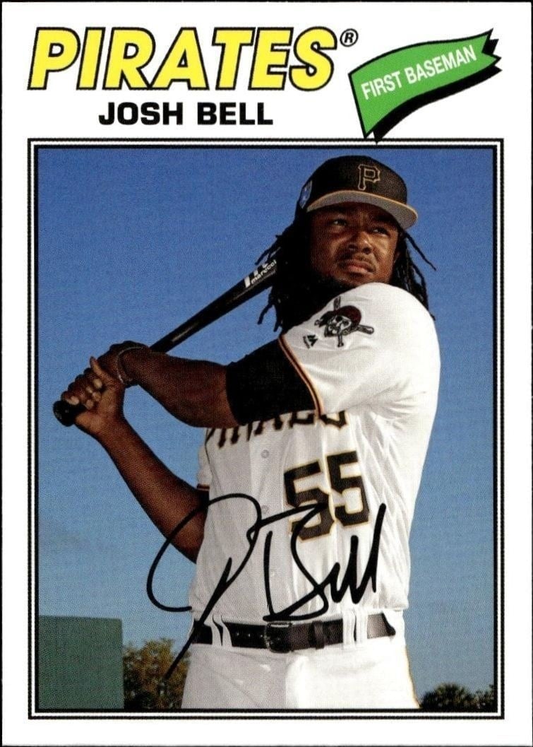 Josh Bell 2018 Topps Archives #142 Baseball Trading Card - Front 2018 Topps Archives Josh Bell #142 baseball trading card front