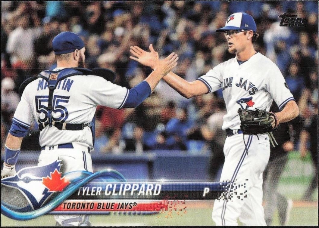 Tyler Clippard 2018 Topps Update #US96 Baseball Trading Card - Front 2018 Topps Update Tyler Clippard #US96 baseball trading card front