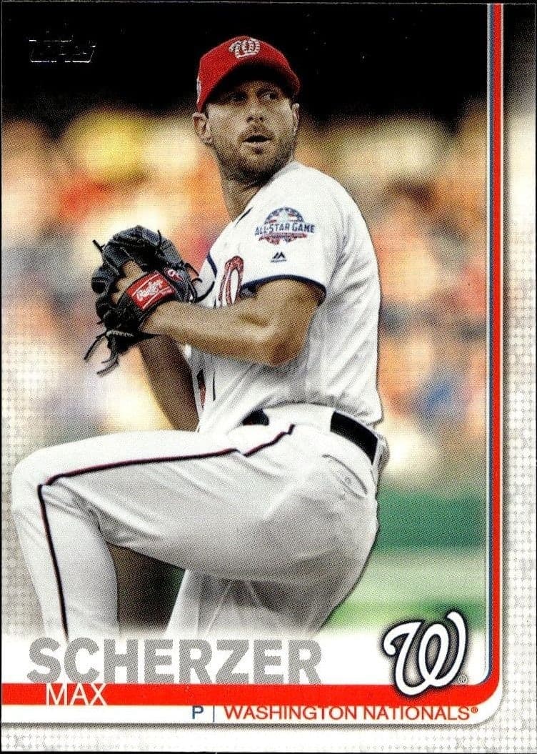 2019 Topps Series 1 Max Scherzer #344 trading card