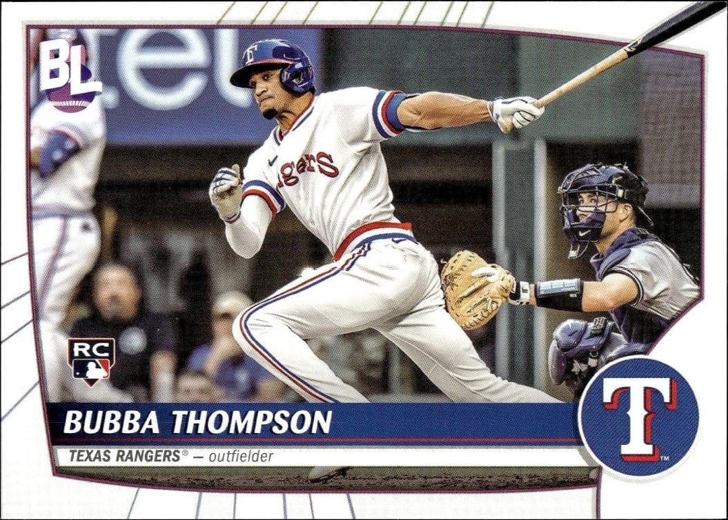 Bubba Thompson 2023 Topps Big League #6 Baseball Trading Card - Front 2023 Topps Big League Bubba Thompson #6 baseball trading card front
