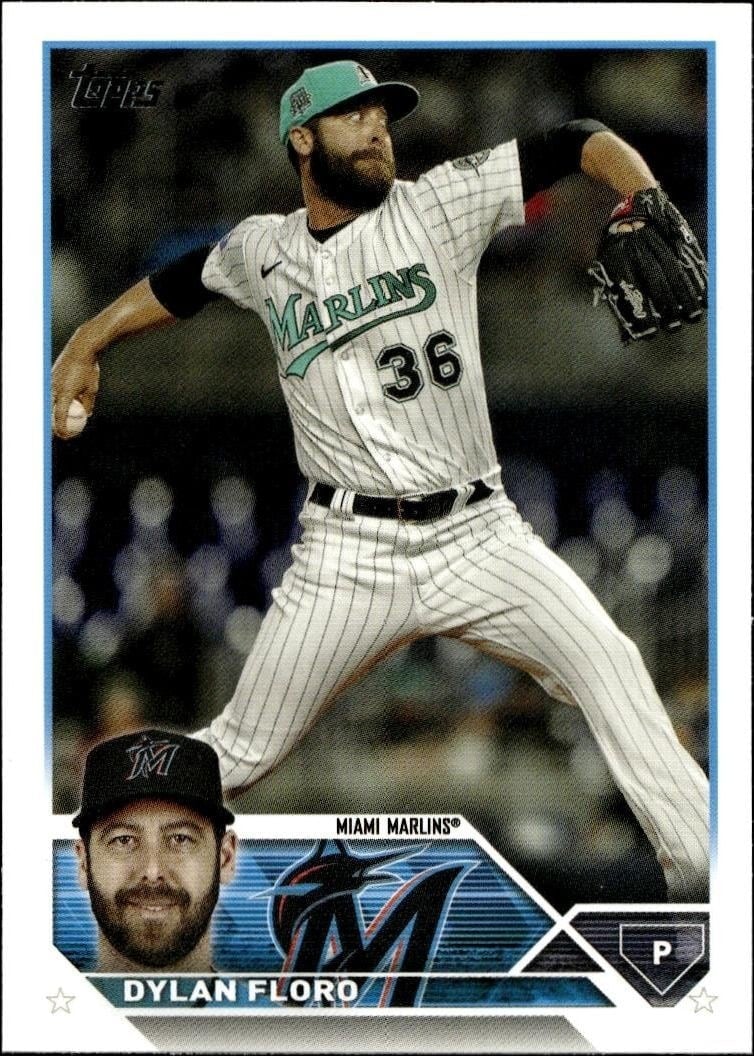 Dylan Floro 2023 Topps Update #US92 Baseball Trading Card - Front 2023 Topps Update Dylan Floro #US92 baseball trading card front