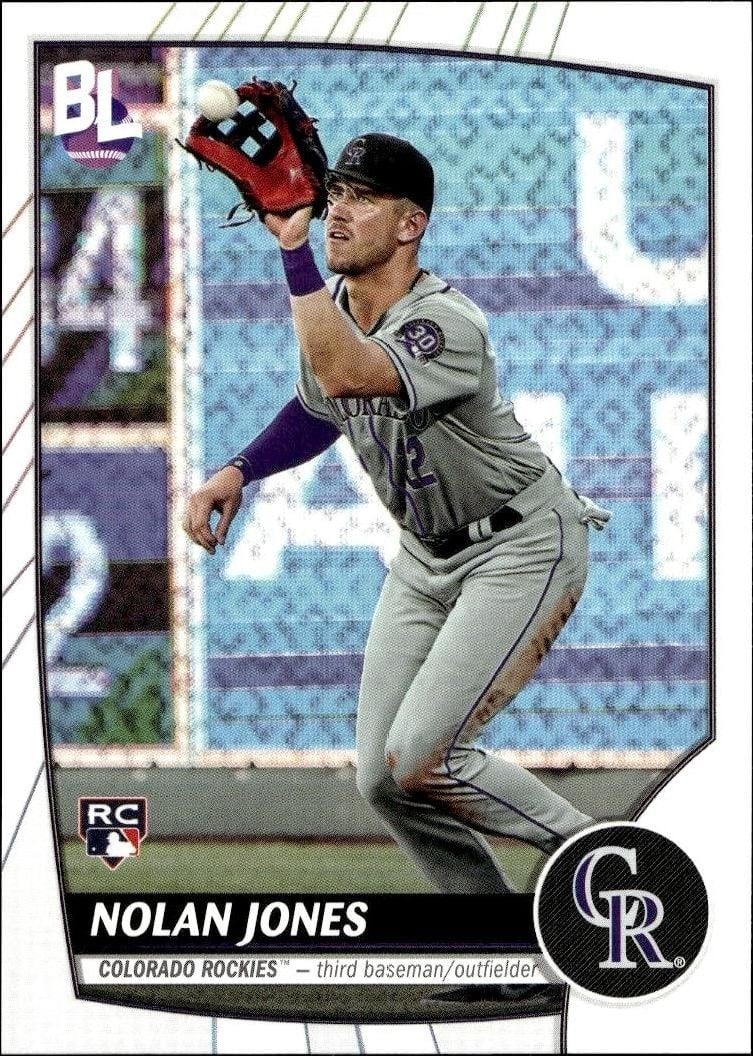 Nolan Jones 2023 Topps Big League #176 Baseball Trading Card - Front 2023 Topps Big League Nolan Jones #176 baseball trading card front