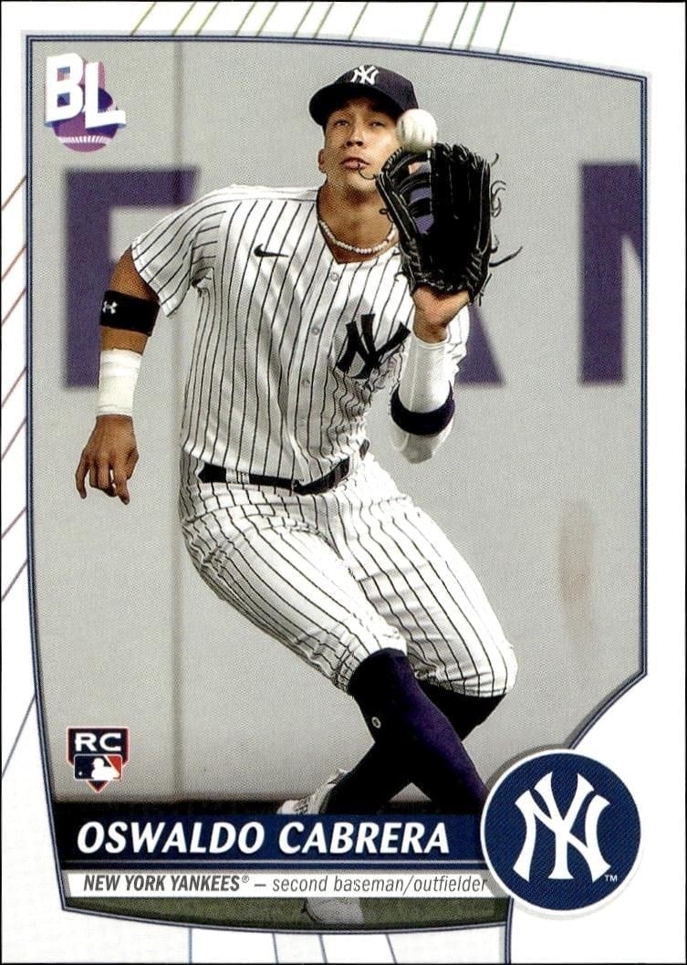 Oswaldo Cabrera 2023 Topps Big League #5 Baseball Trading Card - Front 2023 Topps Big League Oswaldo Cabrera #5 baseball trading card front
