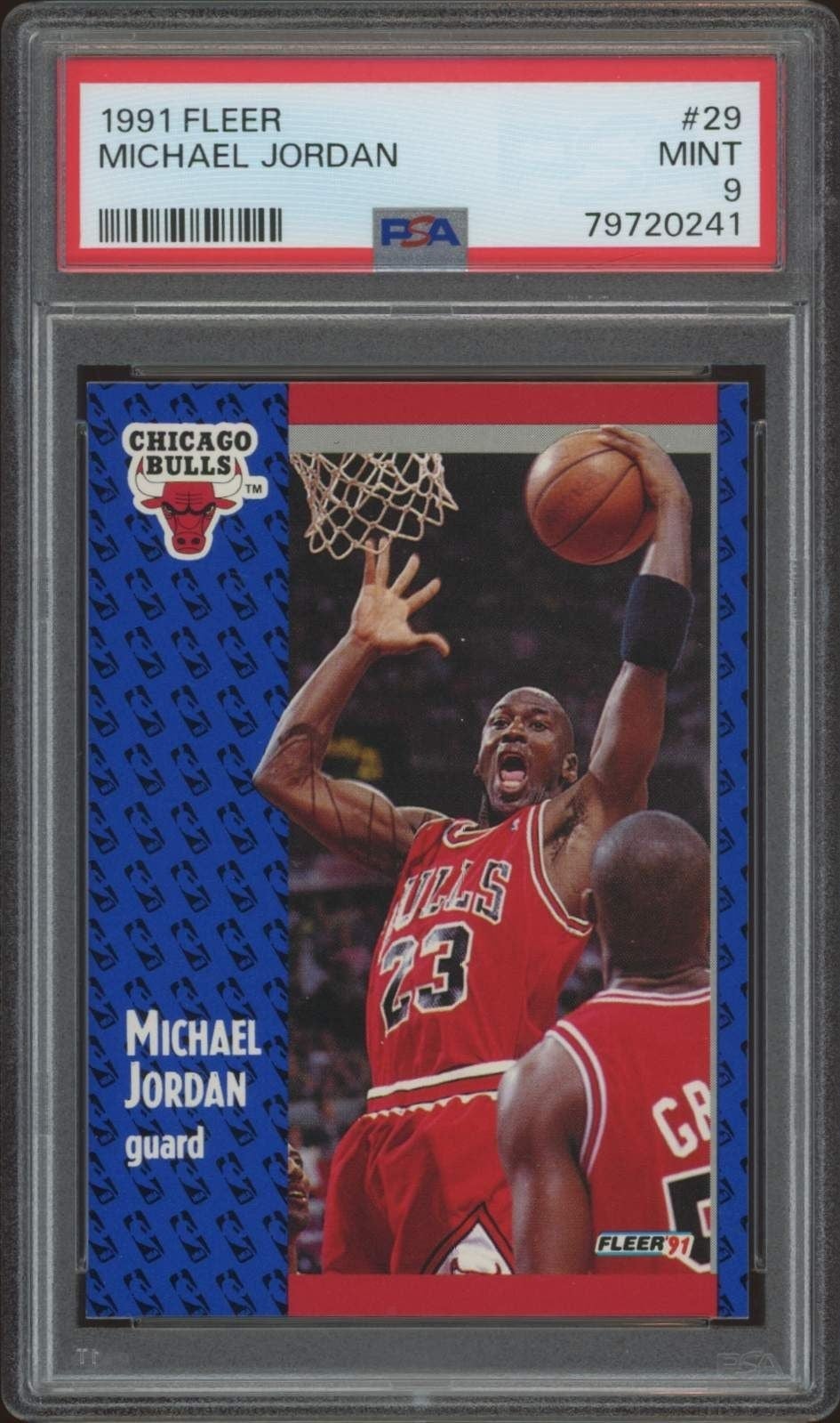 Michael Jordan 1991-92 Fleer #29 Basketball Trading Card - Front 1991-92 Fleer Michael Jordan #29 basketball trading card front