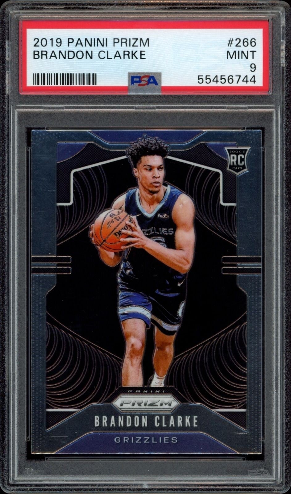 Brandon Clarke 2019-20 Panini Prizm #266 Basketball Trading Card - Front 2019-20 Panini Prizm Brandon Clarke #266 basketball trading card front