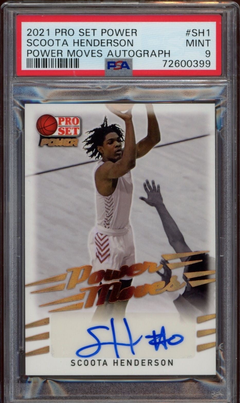 Scoota Henderson 2021-22 Pro Set Power #PM-SH1 Basketball Trading Card - Front 2021-22 Pro Set Power Scoota Henderson #PM-SH1 basketball trading card front