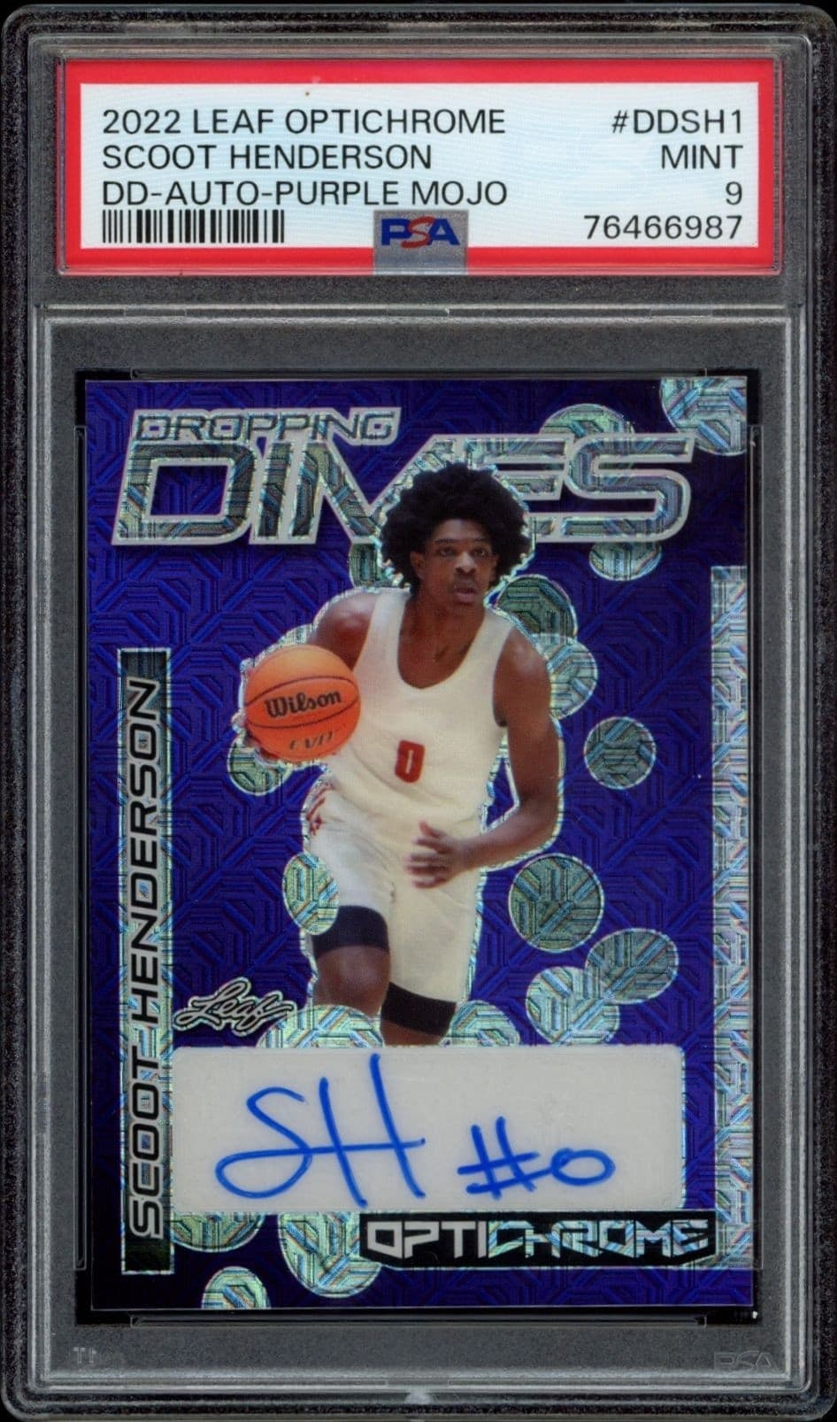 2022-23 Leaf Optichrome Scoot Henderson #DD-SH1 trading card