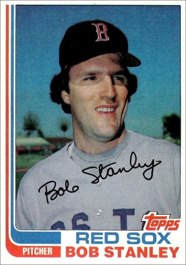 Bob Stanley 1982 Topps #289 Baseball Trading Card - Front 1982 Topps Bob Stanley #289 baseball trading card front