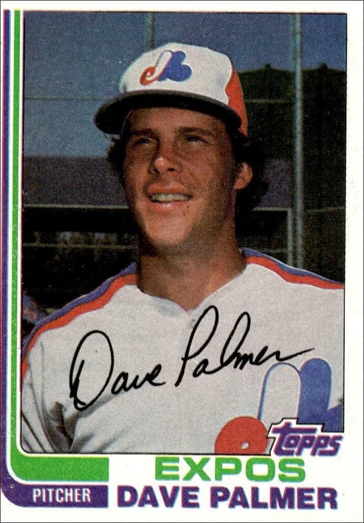 1982 Topps Dave Palmer #292 trading card