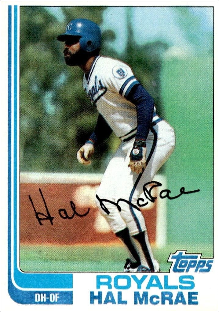 1982 Topps Hal McRae #625 trading card