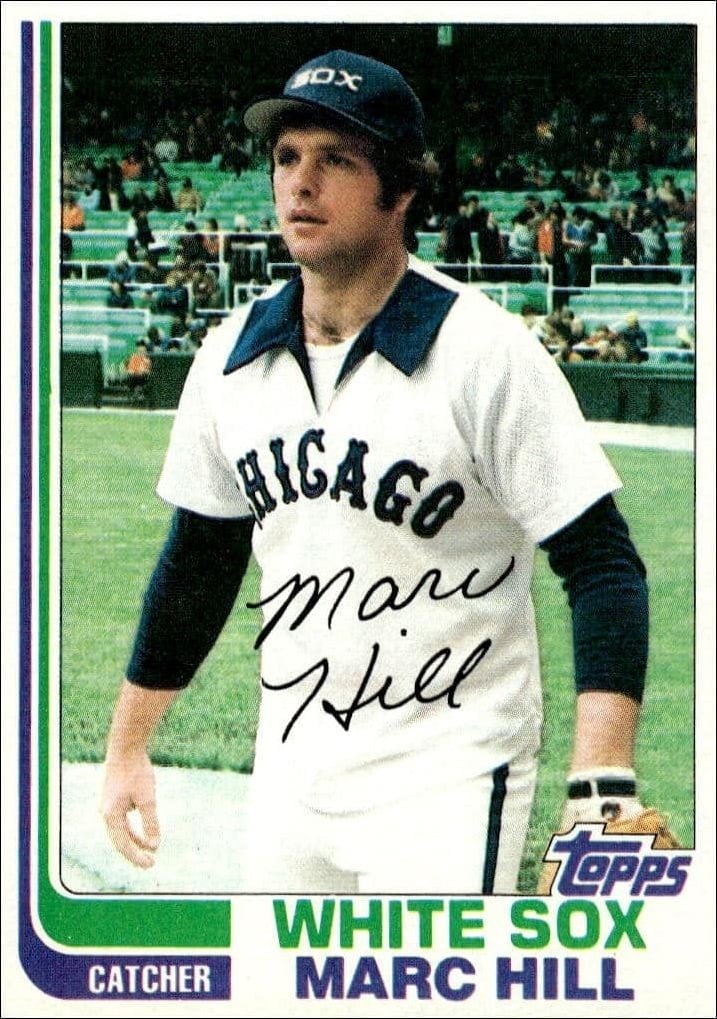 Marc Hill 1982 Topps #748 Baseball Trading Card - Front 1982 Topps Marc Hill #748 baseball trading card front