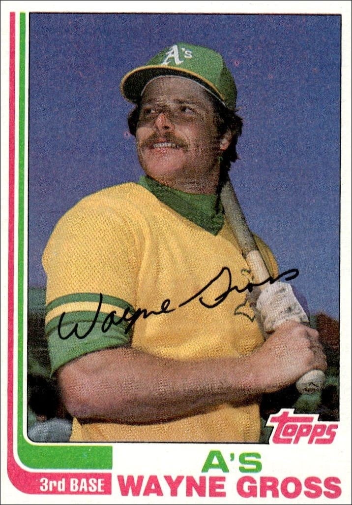 Wayne Gross 1982 Topps #692 Baseball Trading Card - Front 1982 Topps Wayne Gross #692 baseball trading card front