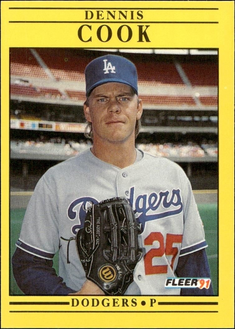 1991 Fleer Dennis Cook #196
